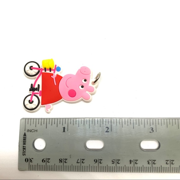 Peppa Pig on Bike Soft PVC Kid’s Necklace (W1) - Picture 3 of 4